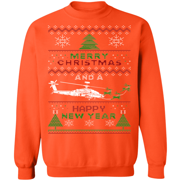 Apache Helicopter Ugly christmas sweater Sweatshirt