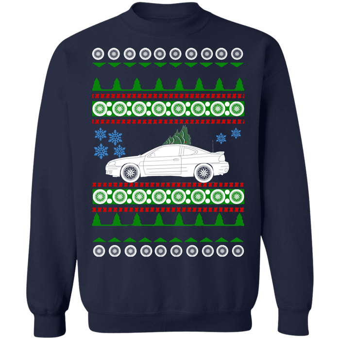 Car 2000 Pontiac Grand Am GT Ugly Christmas Sweater Sweatshirt