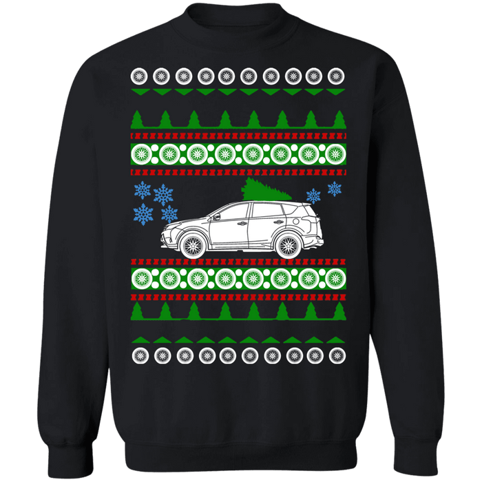 SUV Ugly Christmas Sweater Toyota RAV4 3rd generation sweatshirt