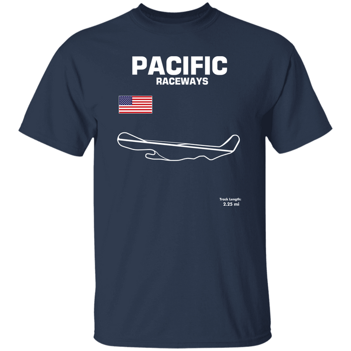 Pacific Raceways Track Outline Series T-shirt