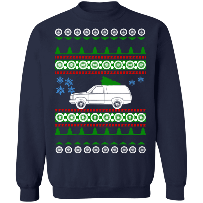 SUV Ugly Christmas Sweater 1988 Chevy Blazer sweatshirt