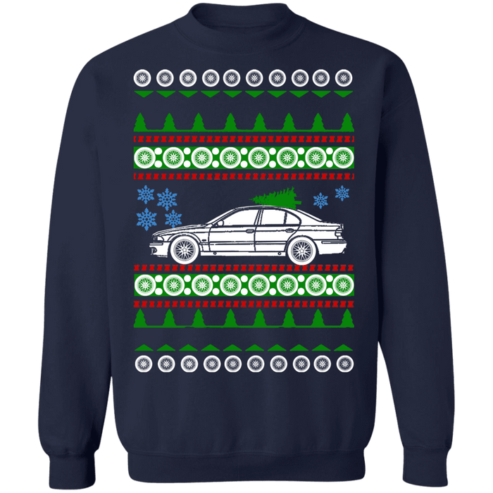 BMW E39 M5 Ugly Christmas sweater green tree