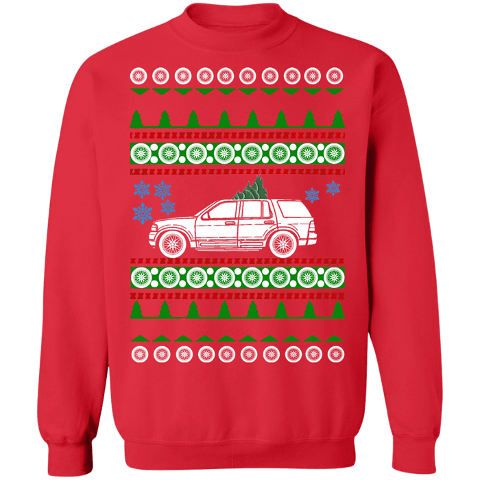 Ford Explorer 3rd gen ugly christmas sweater