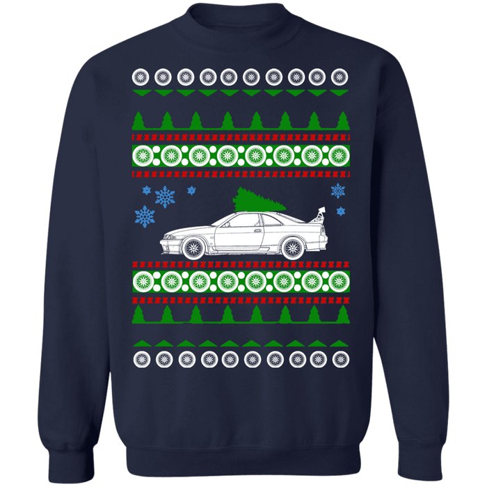 JDM Nissan GTR R33 Ugly Christmas Sweater Sweatshirt sweatshirt