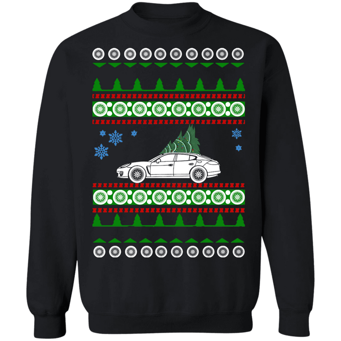 German Sedan like  First Generation Panamera Porsche Ugly Christmas Sweater sweatshirt