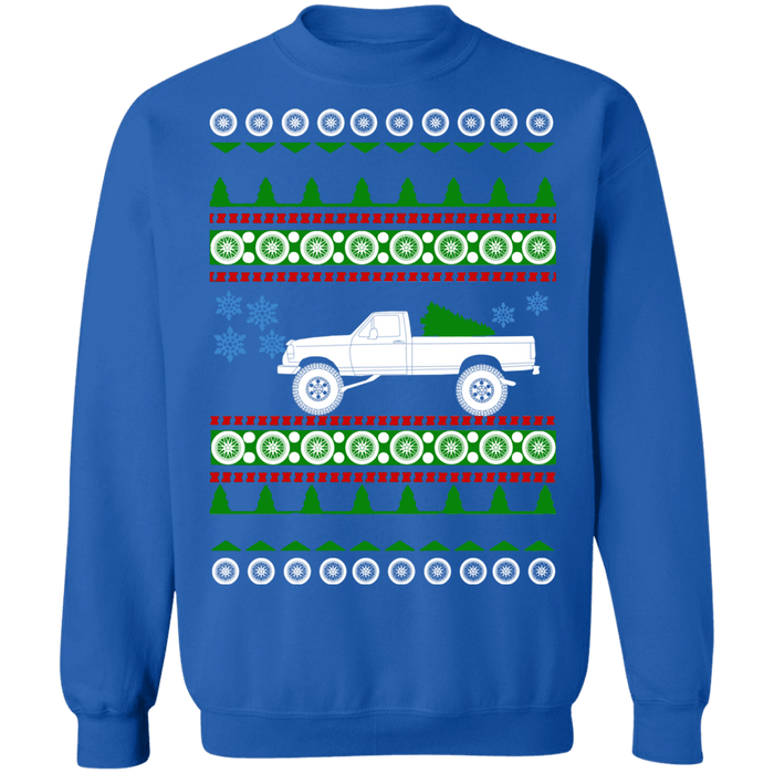 Pick Up Truck Ford F350 1997 Ugly Christmas Sweater sweatshirt