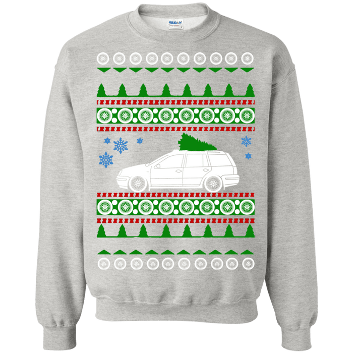 car like a mk4 jetta wagon ugly christmas sweater sweatshirt