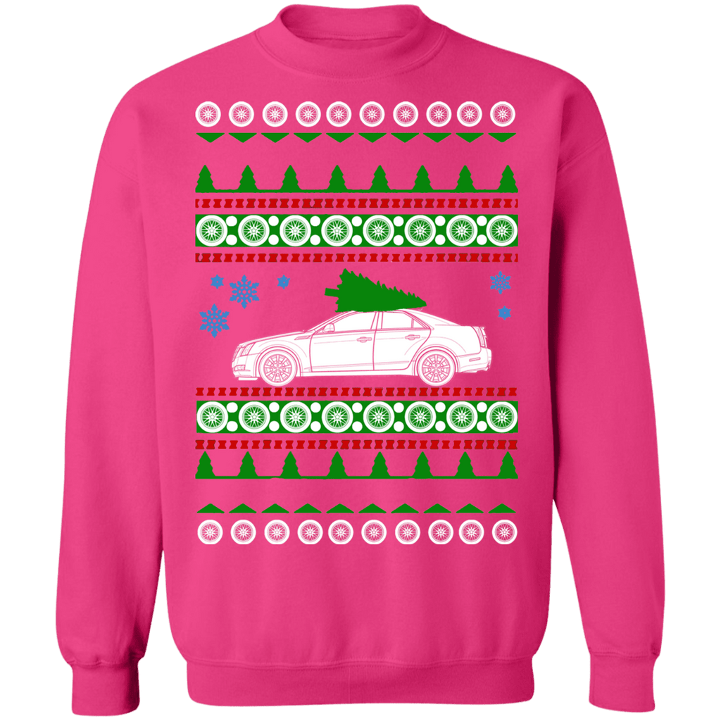 2013 Red CTS-V ugly christmas sweater