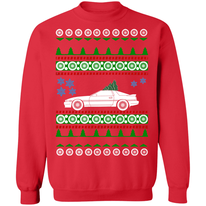 Car like a mk3 Supra Ugly Christmas Sweater Sweatshirt new tree