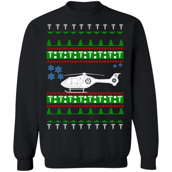 Airlift Helicopter EMT Paramedic Nursing Ugly Christmas Sweater Sweatshirt