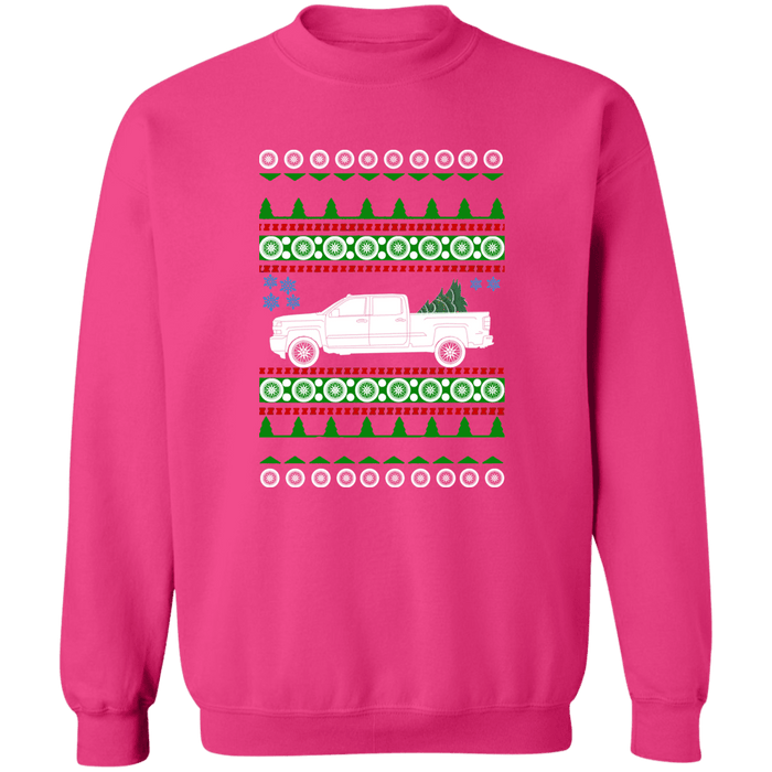 Truck like a 2019 Silverado Crewcab 2500 HD  Ugly Christmas Sweater Sweatshirt