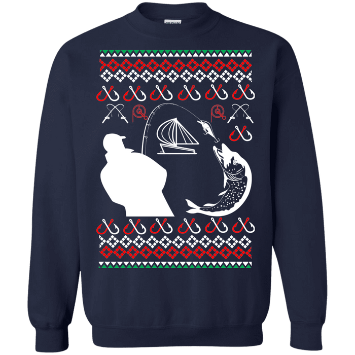 Fishing Fisherman Ugly Christmas Sweater sweatshirt