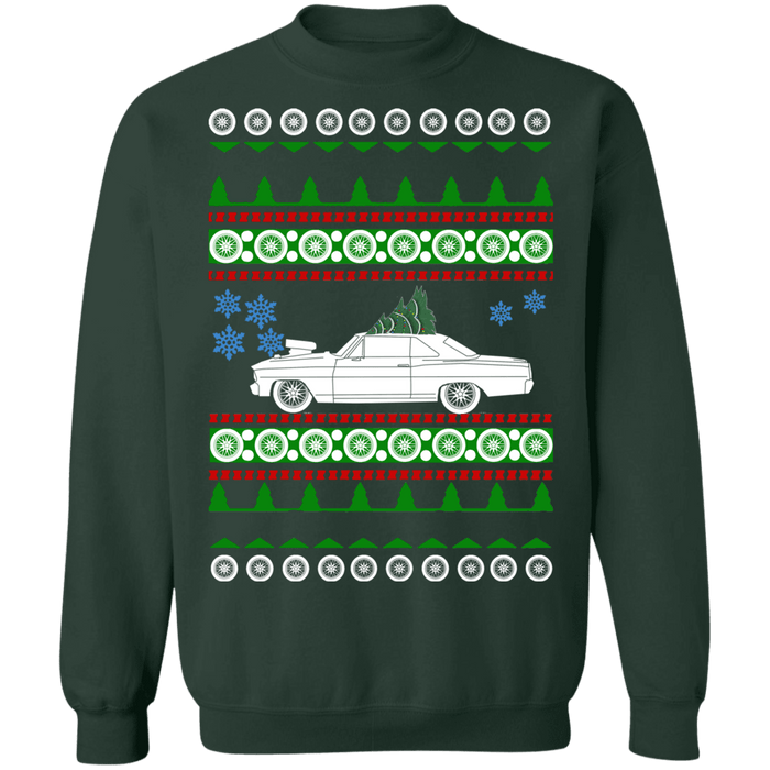 Chevy Nova II Ugly christmas sweater 2 door