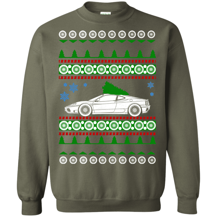 Exotic Car 360 Modena Ferrari Ugly Christmas Sweater sweatshirt