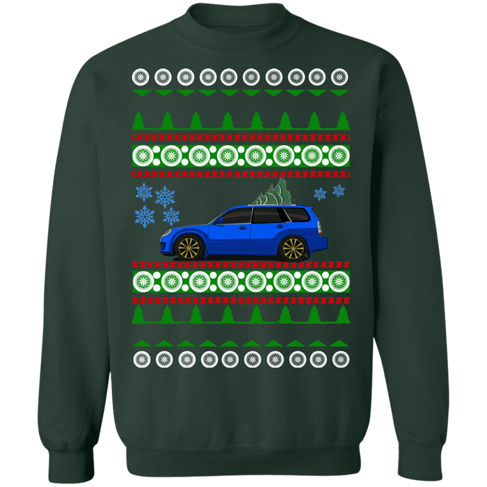 Japanese Car Forester STI Ugly christmas Sweater