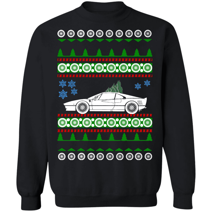 Exotic car like a 288 GTO Ugly Christmas Sweater Sweatshirt