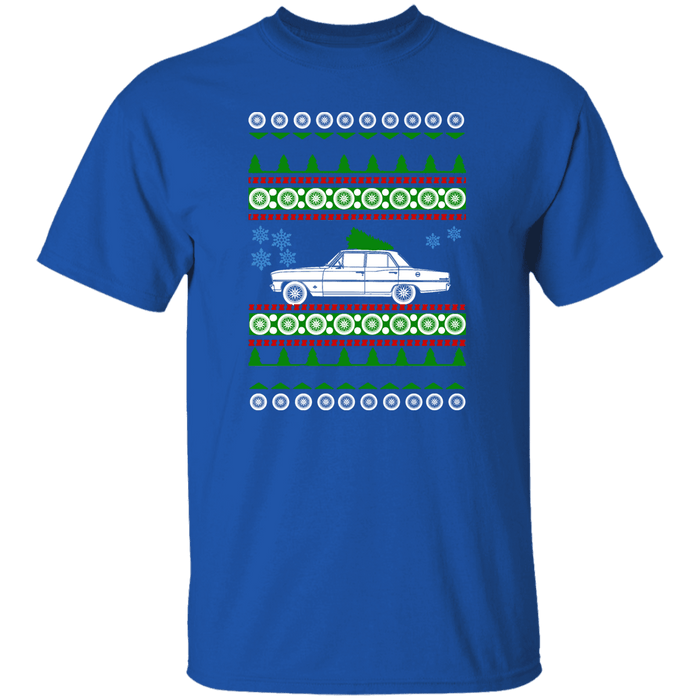 Chevy Nova II 4 door Ugly Christmas Sweater T-shirt short sleeve