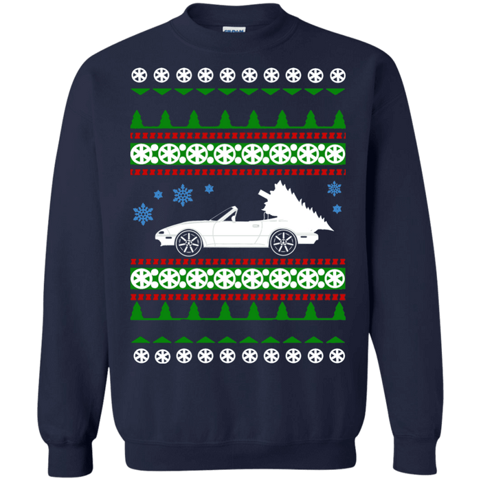 Mazda Miata Ugly Christmas Sweater crewneck NA sweatshirt