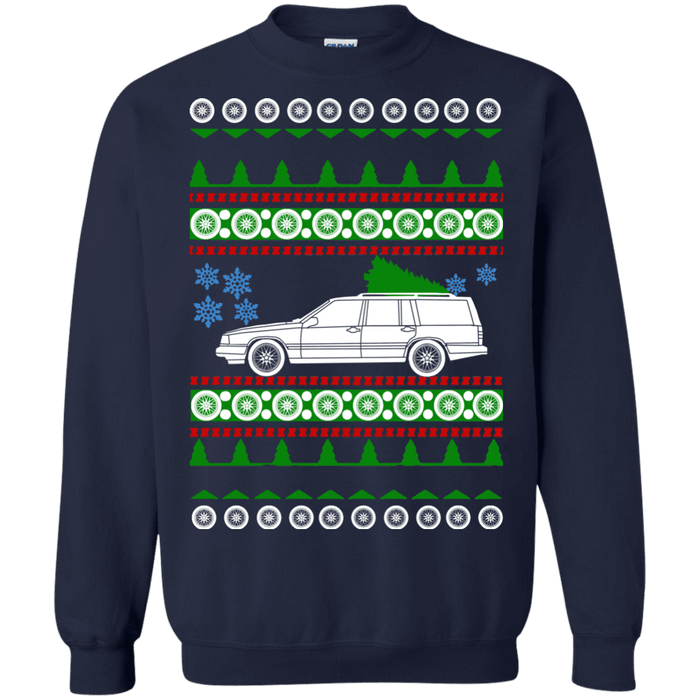 Swedish Car like a  940 Wagon Estate 1993 Ugly Christmas Sweater sweatshirt