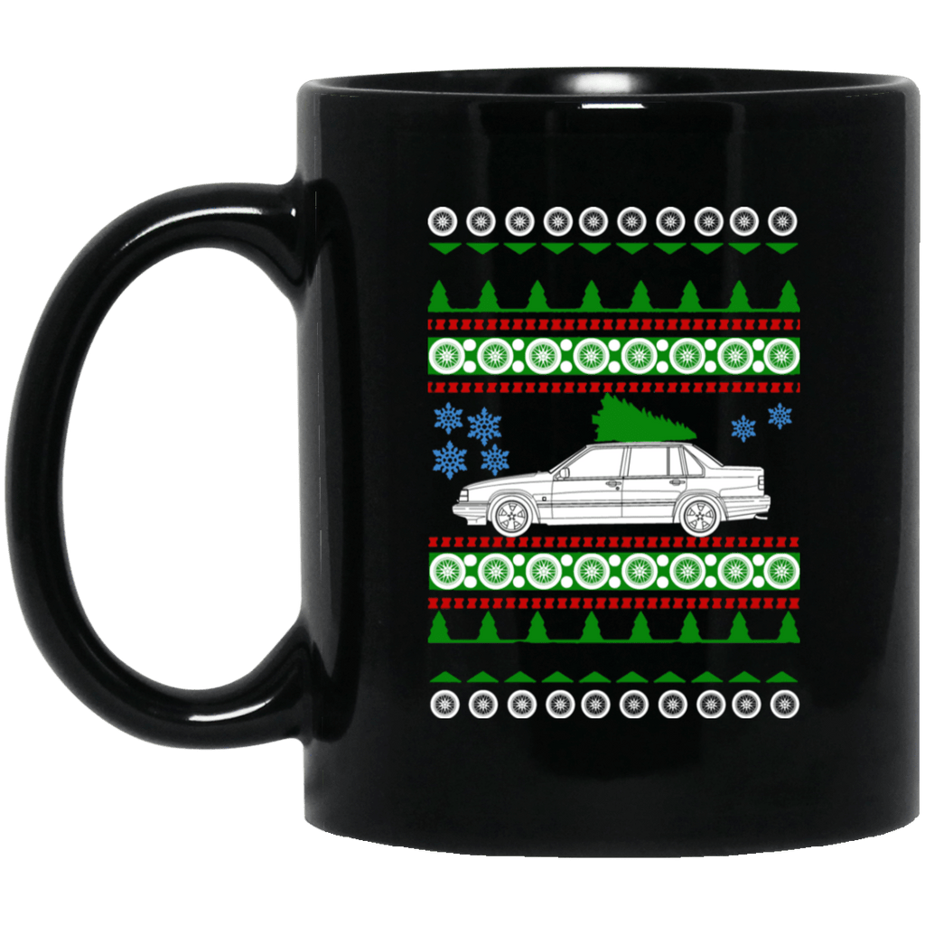 Volvo 940 Sedan ugly christmas sweater mug