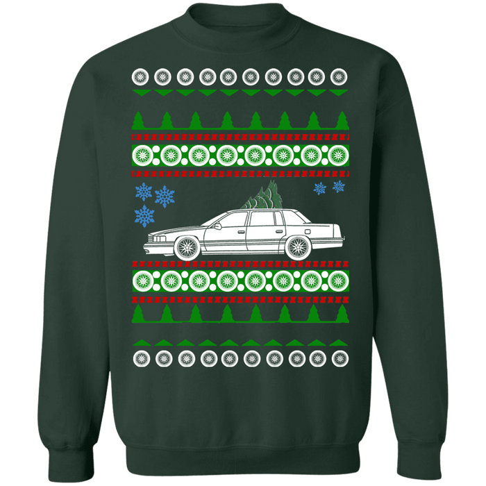 Cadillac Deville Ugly christmas sweater 1995