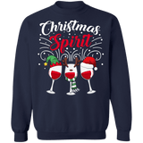 Christmas Spirit Wine Ugly Sweater sweatshirt