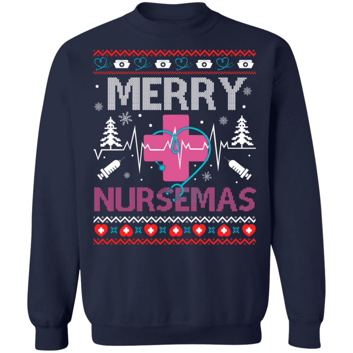 Merry Nursemas Nurse Nursing Ugly Christmas Sweater sweatshirt