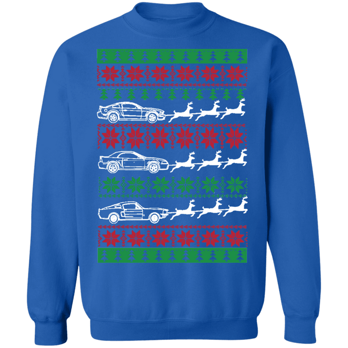 Generations of Ford Mustangs Ugly Christmas Sweater