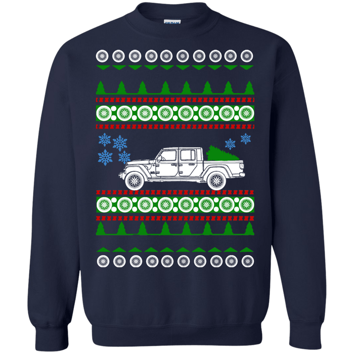 Pick Up off road american vehicle Gladiator Ugly Christmas Sweater sweatshirt