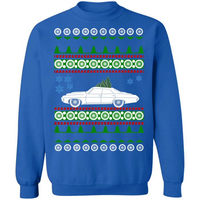 car like a 4 Door Impala Ugly Christmas sweater Sweatshirt 1969