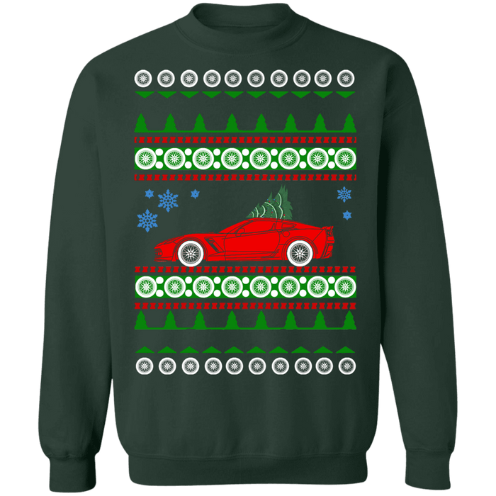 Special Red C7 Corvette Ugly Christmas Sweater sweatshirt