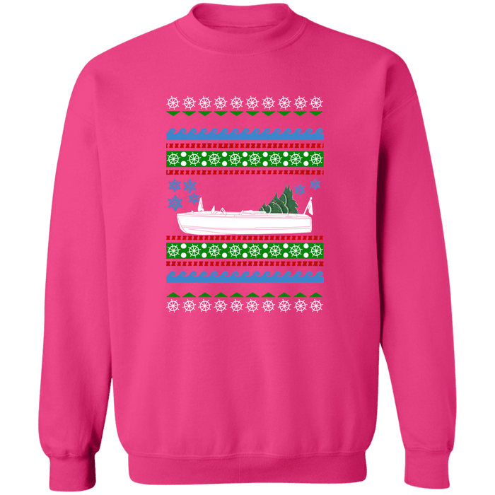 Speed Boat like Chris Craft Ugly Christmas Sweater Sweatshirt