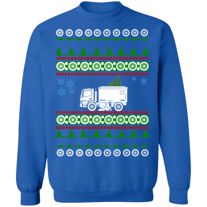 Street sweeper truck ugly christmas sweater sweatshirt