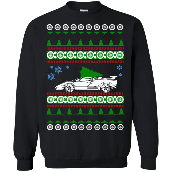 Lamborghini Countach ugly christmas sweater sweatshirt