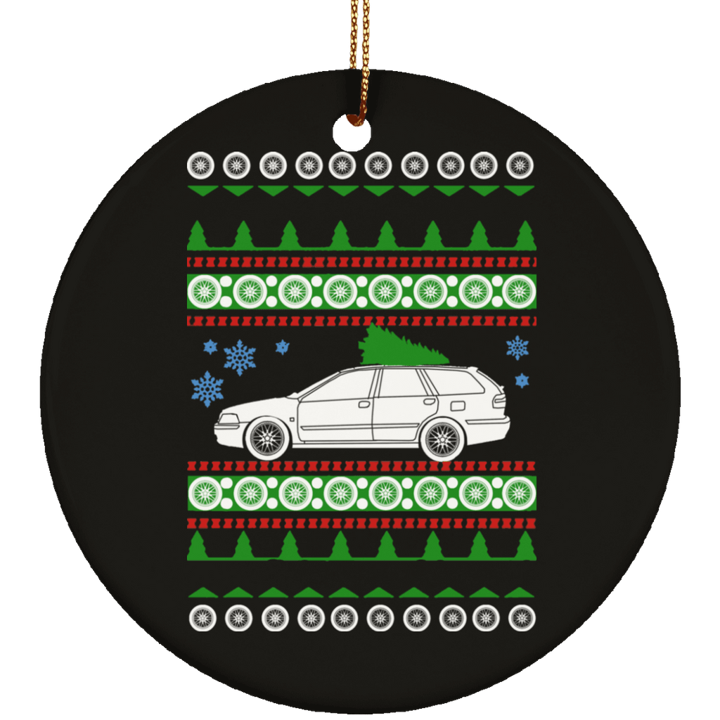 Volvo 2002 V40 Ugly Christmas Sweater Ornament