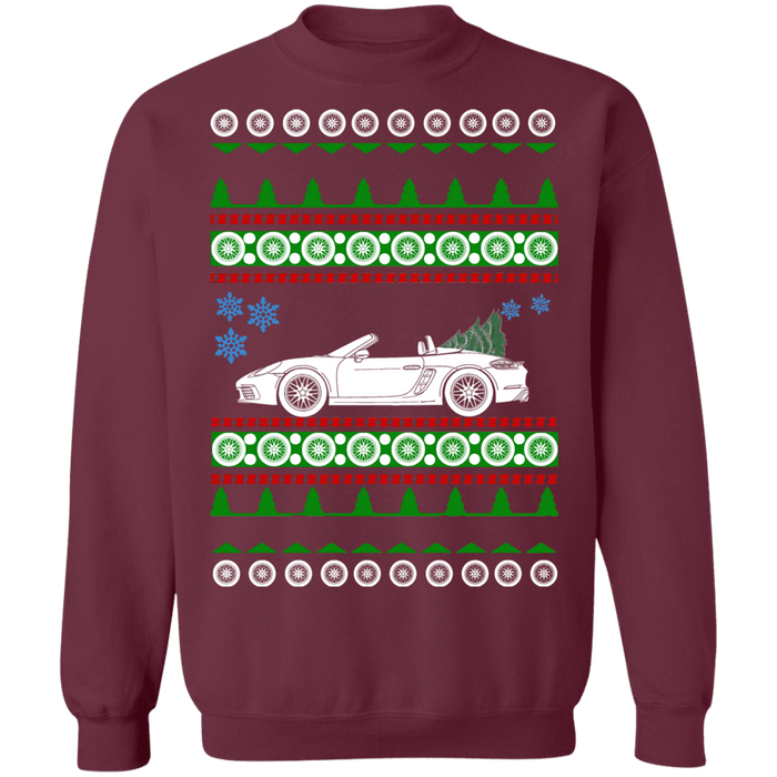 German Car 4th gen Porsche Boxster Ugly Christmas Sweater