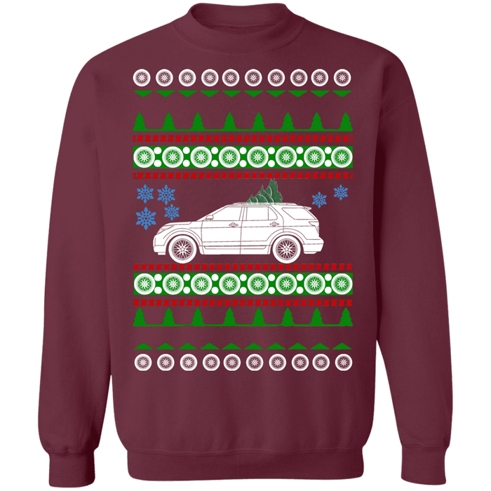 Ford Explorer 5th gen ugly christmas sweater