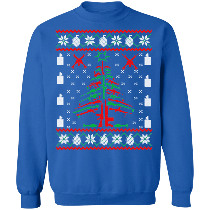 Gun Tree Christmas tree ugly christmas Sweater 2nd amendment sweatshirt