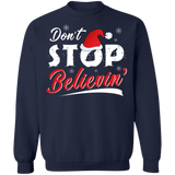 Don't Stop Believing Santa Ugly Christmas Sweater sweatshirt