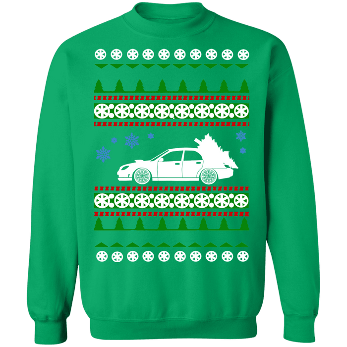 JDM car like a Hawkeye WRX STI Ugly Christmas Sweater Sweatshirt