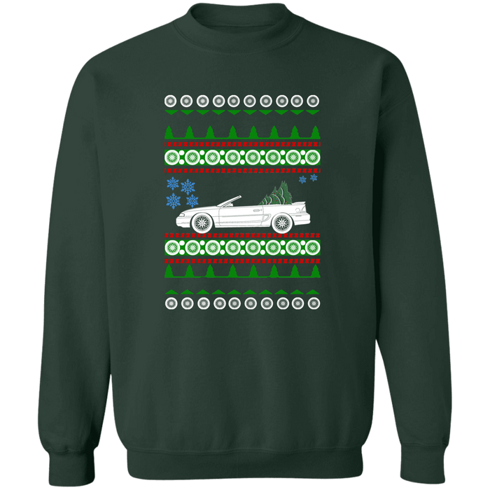 Mustang 4th gen convertible 1998 Ugly Christmas Sweater Sweatshirt