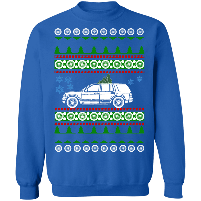 Ford Explorer 3rd gen ugly christmas sweater