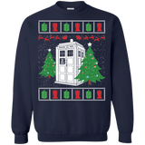 Gift for Fans of Doctor Who Tardis Ugly Christmas Sweater sweatshirt