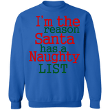 I'm the reason santa has a naughty list ugly christmas sweater sweatshirt