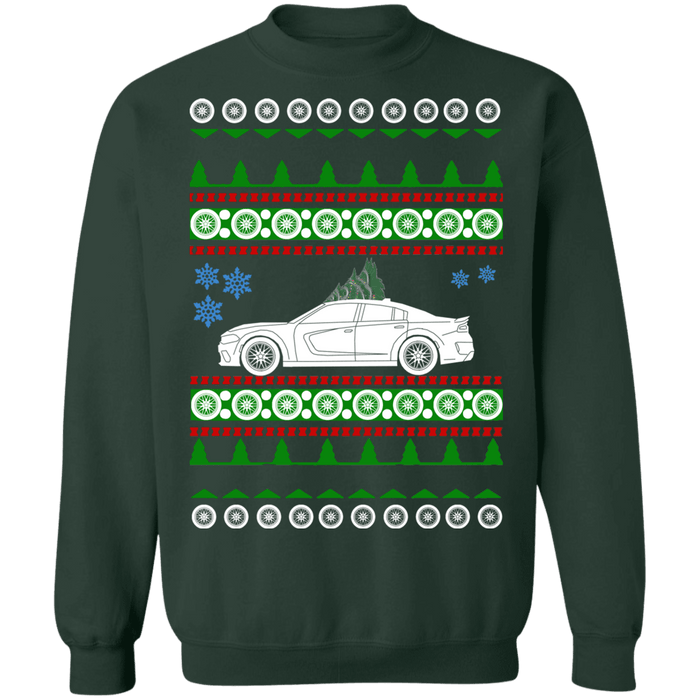 2021 american car or truck like a  Charger SRT Hellcat Redeye Ugly Christmas Sweater