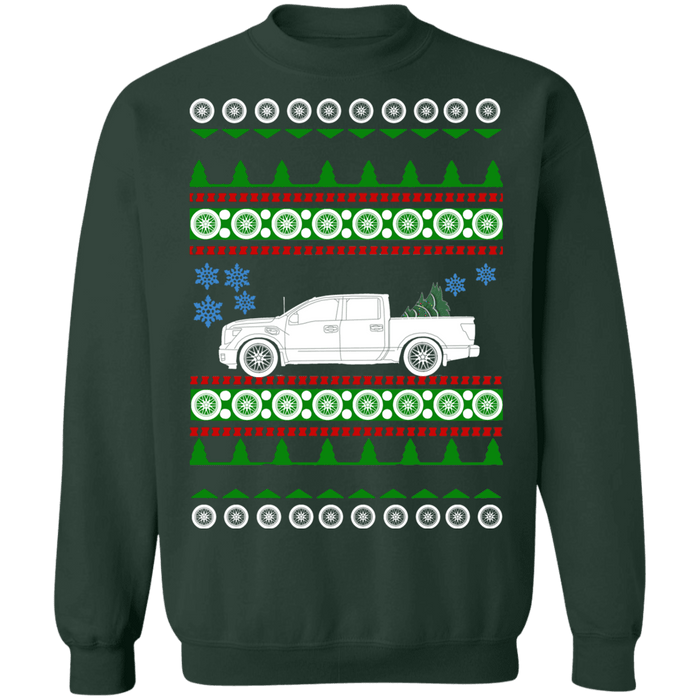 truck 2017 Nissan Titan crewcab ugly christmas sweater sweatshirt