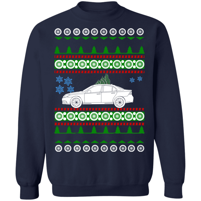 Saab Turbo X custom Ugly christmas Sweater 2008