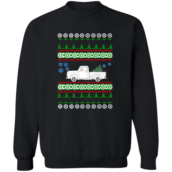 1957 Ford F100 Ugly Christmas Sweater Sweatshirt