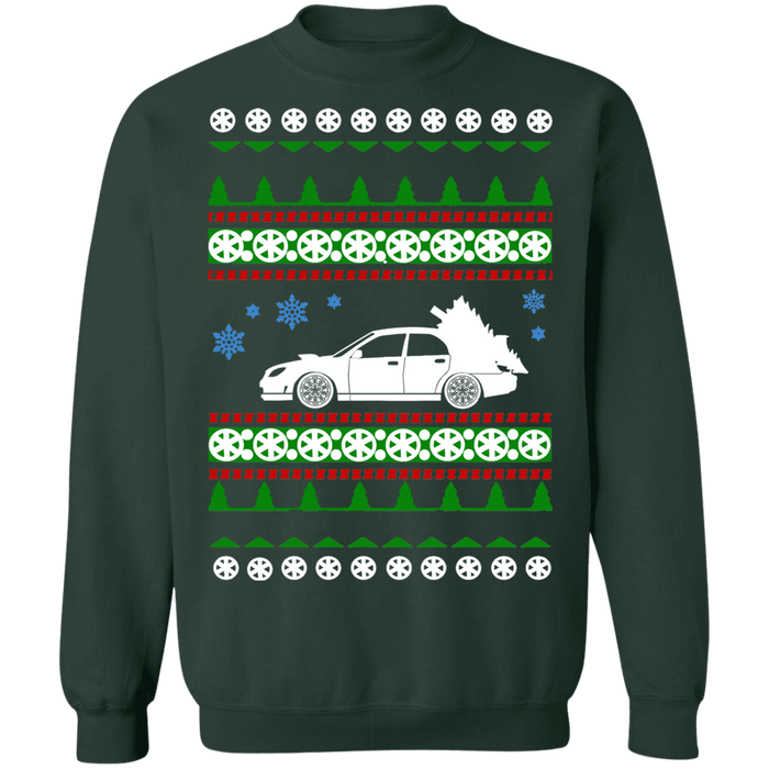 JDM car like a Hawkeye WRX STI Ugly Christmas Sweater Sweatshirt