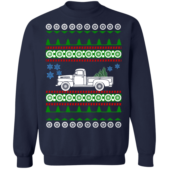 Truck 1948 Ford F100 F150 ugly christmas sweater